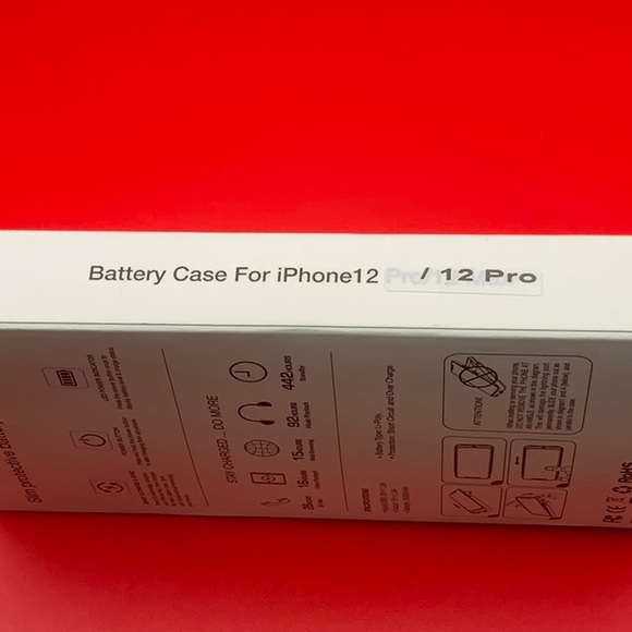 #64 New in box Slim protective battery case for iPhone 12 Pro - Picture 3 of 3